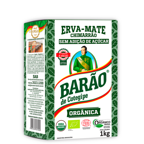 ERVA MATE BARÃO ORGÂNICA 1 kg