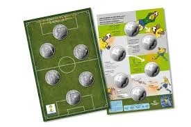 ExpoBrazil - 6 Coins of the 2014 FIFA WORLD CUP BRAZIL Nickel (6 set)