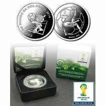 -ブラジル2014年ワールドカップ記念硬貨 銀貨　（マスコット）